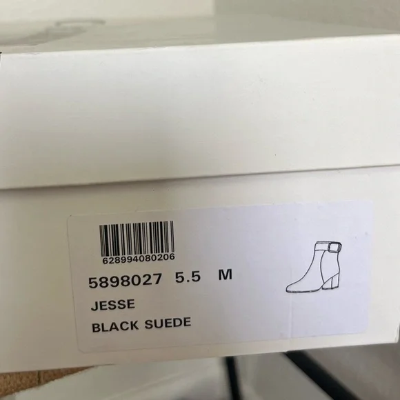 La Canadienne Jesse Black Suede Ankle Boots - Picture 5 of 5